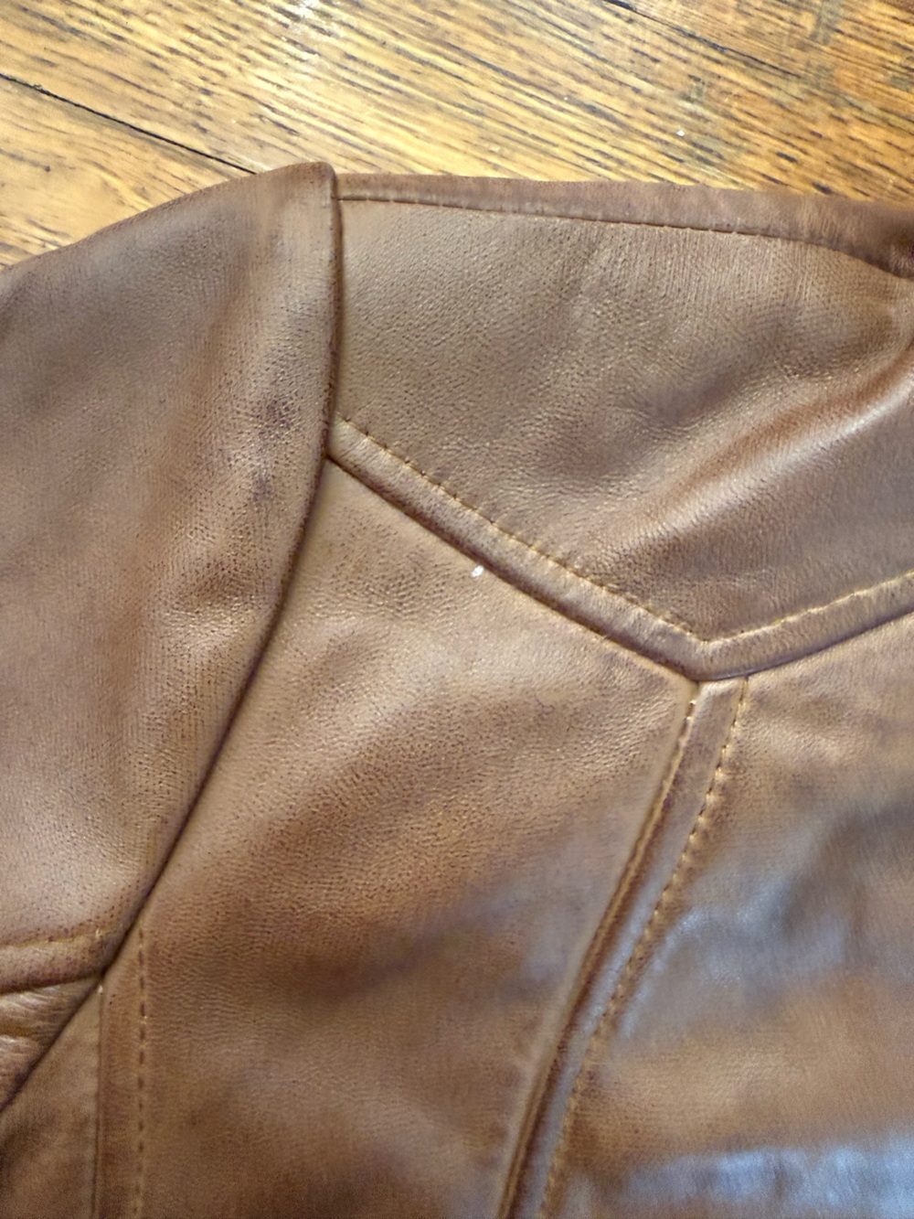 JILD Brown Lambskin Leather Moto Jacket Band Collar Café Racer Slim Fit XL NWT - Picture 15 of 15